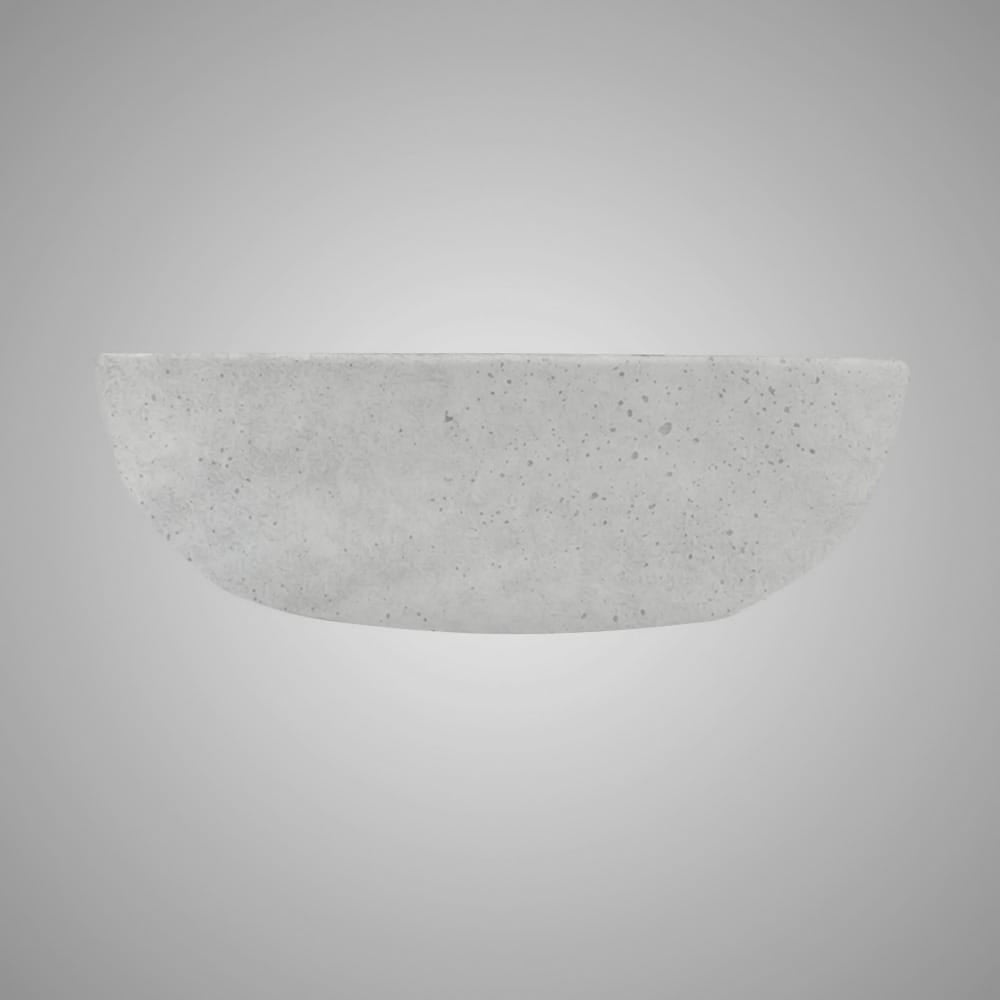 Uncher Round Cast Concrete Vessel B-Grade Sink - Light Grey