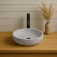 Uncher Round Cast Concrete Vessel B-Grade Sink - Light Grey