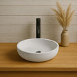Uncher Round Cast Concrete Vessel B-Grade Sink - White