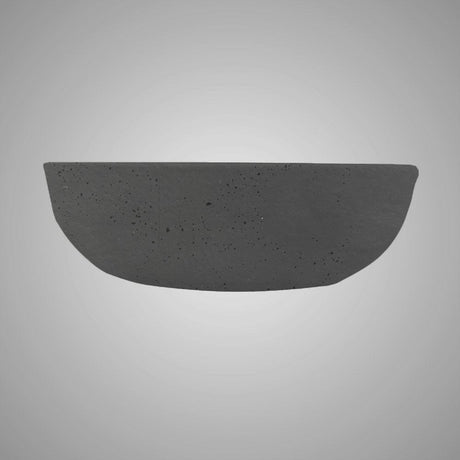 Uncher Round Cast Concrete Vessel Sink - Black