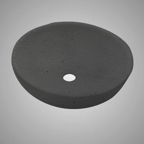 Uncher Round Cast Concrete Vessel Sink - Black