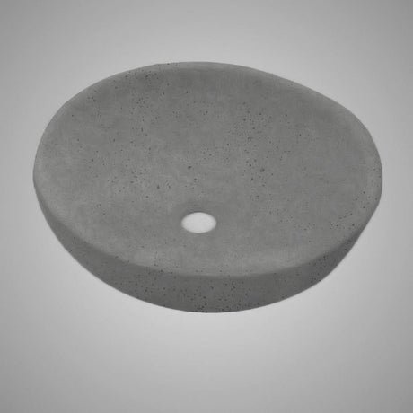 Uncher Round Cast Concrete Vessel Sink - Dark Grey