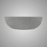 Uncher Round Cast Concrete Vessel Sink - Dark Grey
