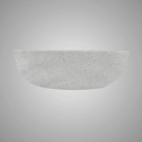 Uncher Round Cast Concrete Vessel Sink - Light Grey