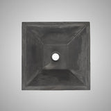 Uriah Square Cast Concrete Vessel Sink - Dusk Grey