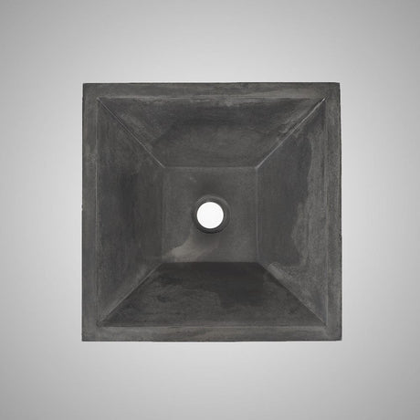 Uriah Square Cast Concrete Vessel Sink - Dusk Grey
