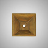 Uriah Square Cast Concrete Vessel Sink - Vintage Brown