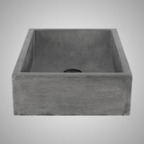 Vardaman Rectangular Cast Concrete Vessel Sink - Dusk Grey