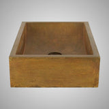 Vardaman Rectangular Cast Concrete Vessel Sink - Vintage Brown