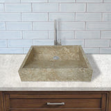 Velster Polished Marble Vessel Sink - Cream