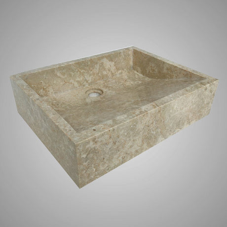 Velster Polished Marble Vessel Sink - Cream