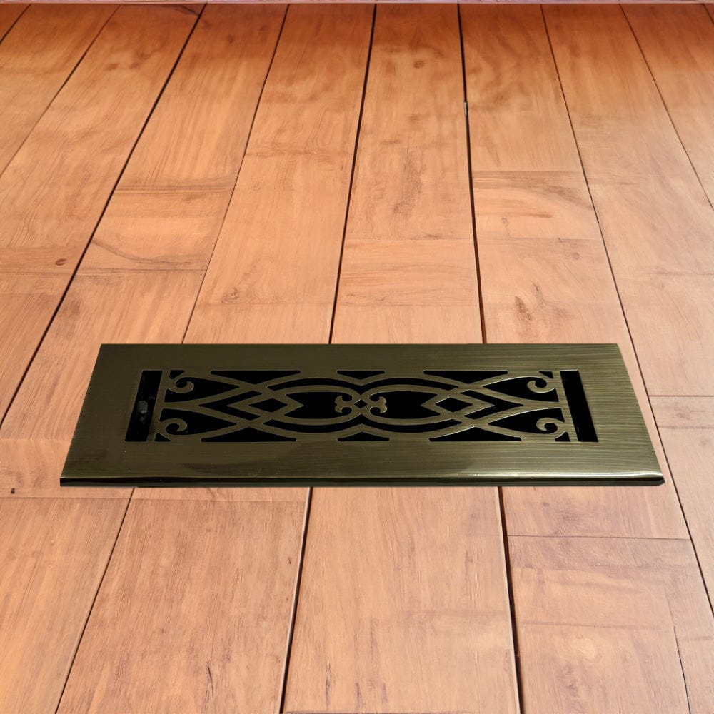 Victorian Solid Brass Floor Register