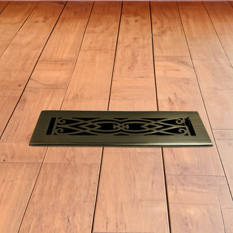 Victorian Solid Brass Floor Register