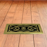 Victorian Solid Brass Floor Register