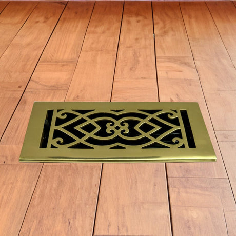 Victorian Solid Brass Floor Register