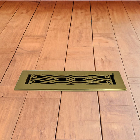Victorian Solid Brass Floor Register