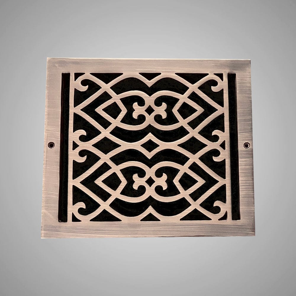 Victorian Solid Brass Floor Register - Special Order Sizes