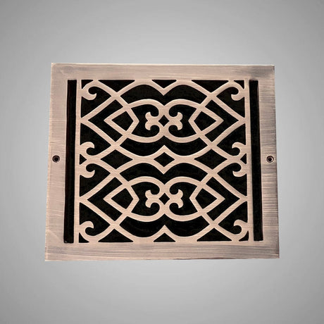 Victorian Solid Brass Floor Register - Special Order Sizes