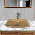 Wellester Polished Onyx Rectangular Vessel Sink - Yellow