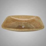 Wellester Polished Onyx Rectangular Vessel Sink - Yellow