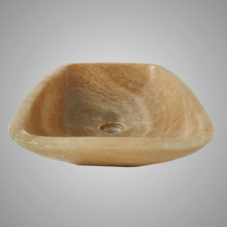 Wellester Polished Onyx Rectangular Vessel Sink - Yellow