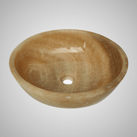 Welters Polished Onyx Vessel Sink - Yellow