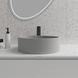 Winchell Round Cast Concrete Vessel Sink - Grey