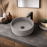 Winchell Round Cast Concrete Vessel Sink - Grey
