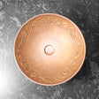 Wingo Embossed Hammered Copper Vessel Sink
