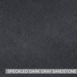 Winkler Rectangular Cast Concrete Wall-Mount Sink - Speckled Dark Gray Sandstone