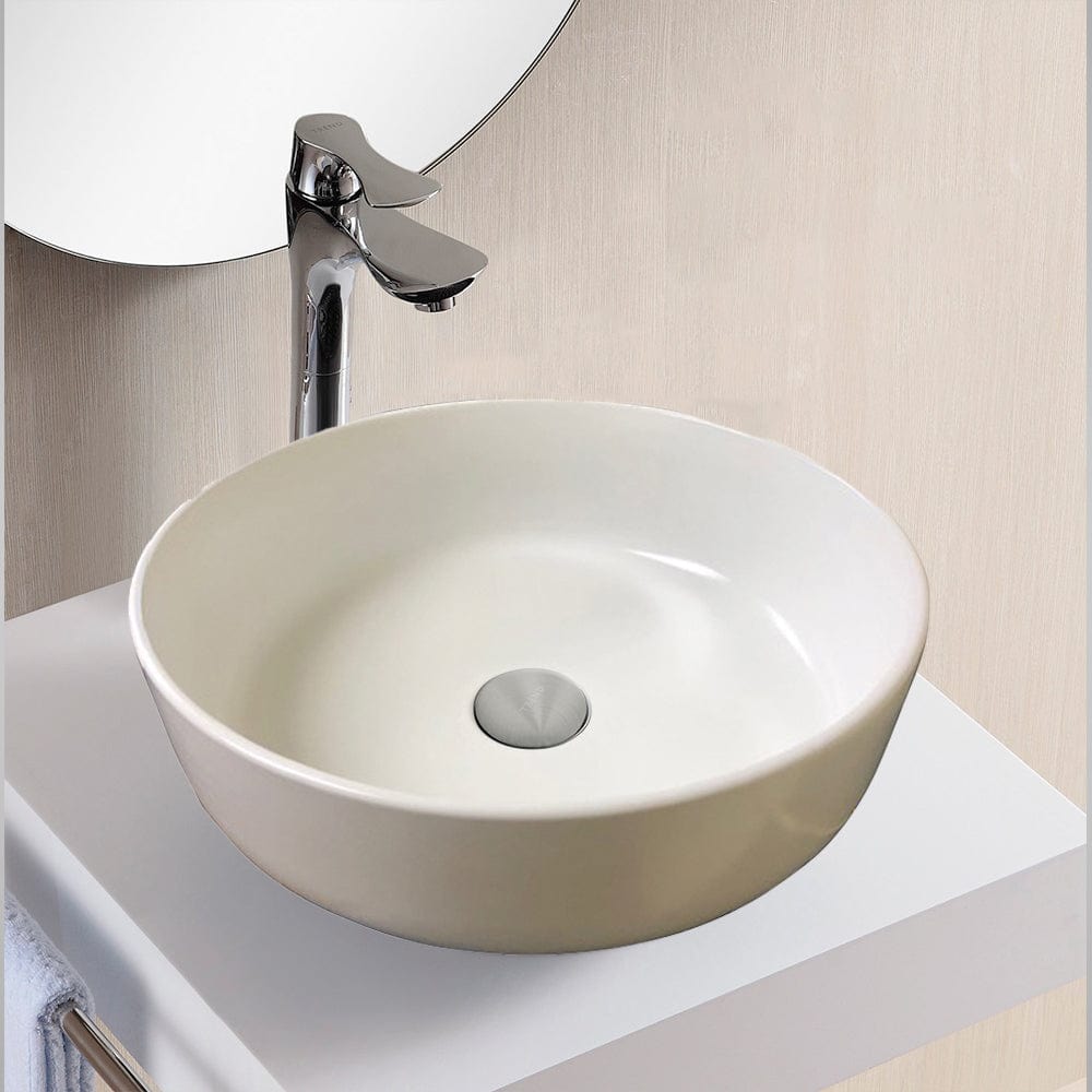 Wye Vitreous China Vessel Sink - Matte White