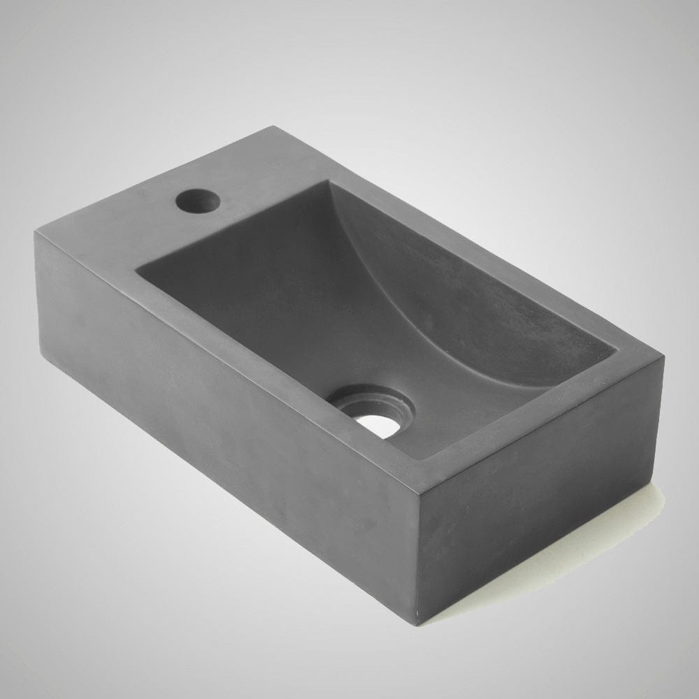 Zantala Cast Concrete Wall-Mount Sink - Dusk Grey