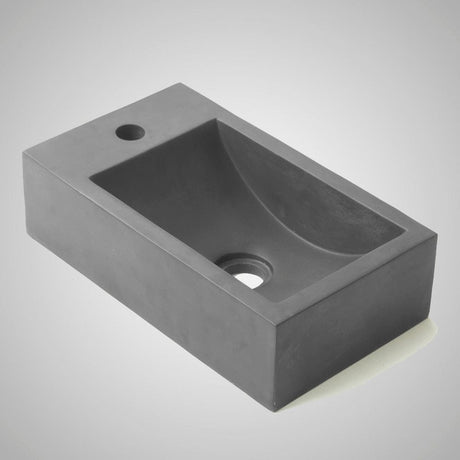 Zantala Cast Concrete Wall-Mount Sink - Dusk Grey