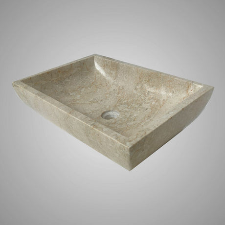 Zapa Polished Marble Vessel Sink - Cream