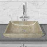 Zapa Polished Marble Vessel Sink - Cream