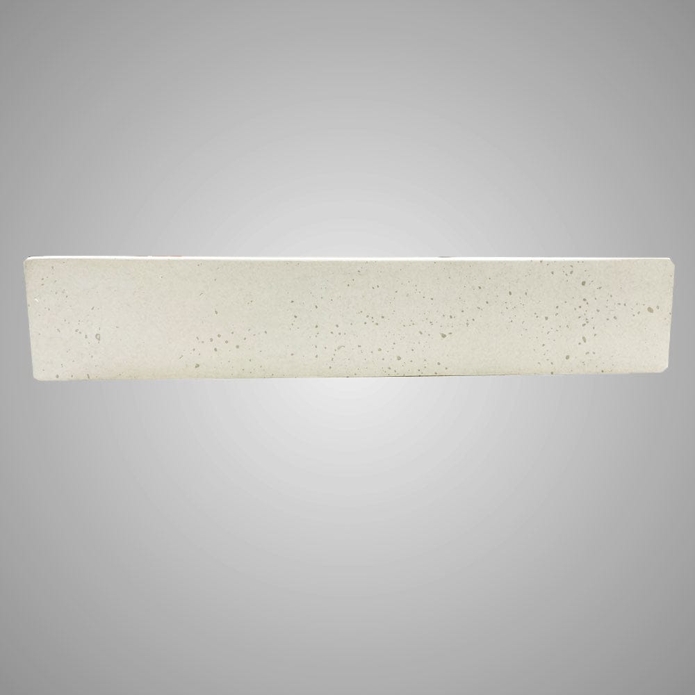 Zapen Rectangular Cast Concrete Vessel B-Grade Sink - Cream