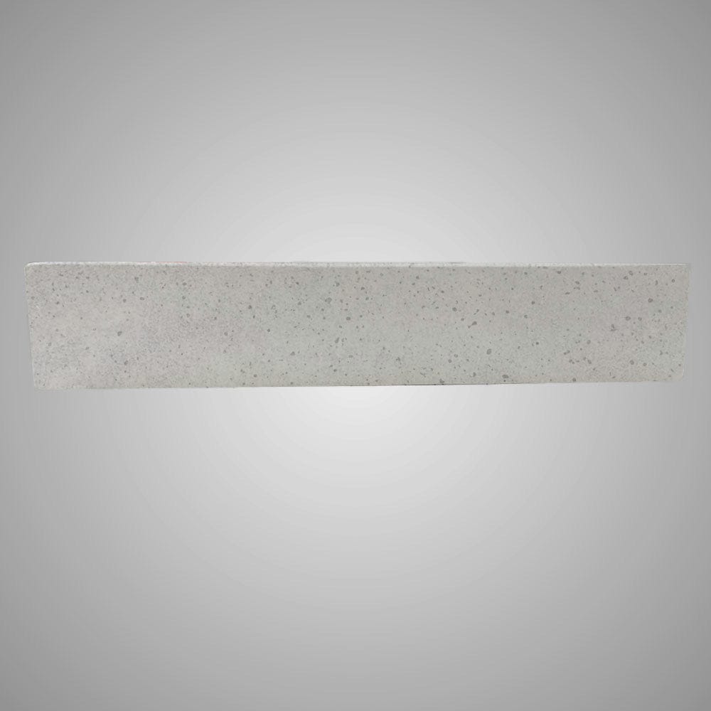 Zapen Rectangular Cast Concrete Vessel B-Grade Sink - Light Grey