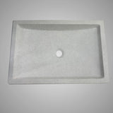 Zapen Rectangular Cast Concrete Vessel B-Grade Sink - Light Grey