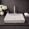 Zapen Rectangular Cast Concrete Vessel B-Grade Sink - Light Grey