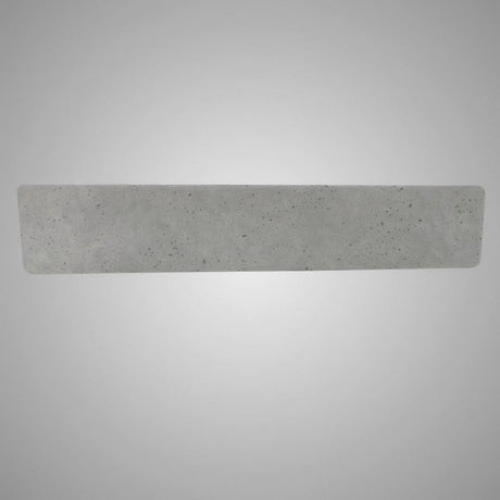 Zapen Rectangular Cast Concrete Vessel Sink - Dark Grey