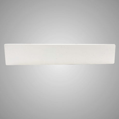 Zapen Rectangular Cast Concrete Vessel Sink - White