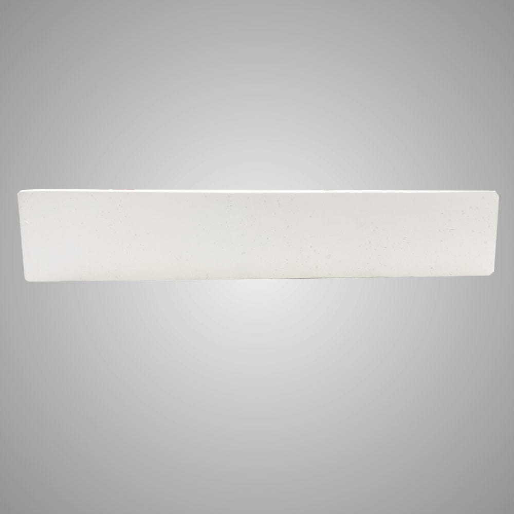 Zapen Rectangular Cast Concrete Vessel Sink - White