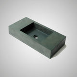 Zedden Cast Concrete Wall-Mount Sink - Copper Green
