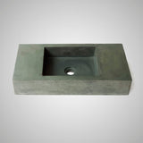 Zedden Cast Concrete Wall-Mount Sink - Copper Green
