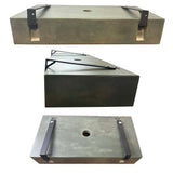 Zedden Cast Concrete Wall-Mount Sink - Dusk Grey