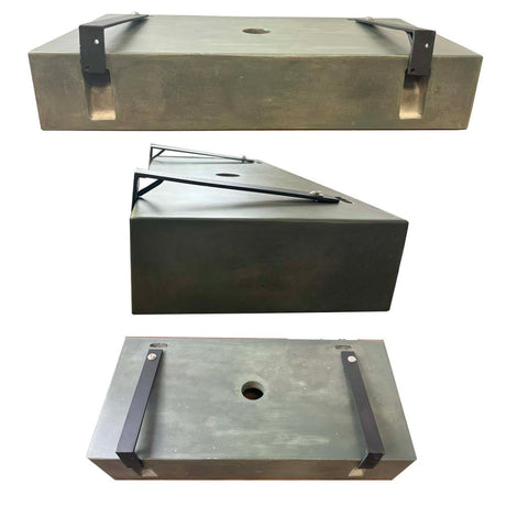 Zedden Cast Concrete Wall-Mount Sink - Dusk Grey