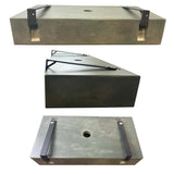 Zedden Cast Concrete Wall-Mount Sink - Vintage Brown