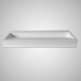 Zedley Rectangular Cast Concrete Vessel B-Grade Sink - Light Grey