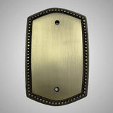 1 Blank Wall Plate - Beaded Design