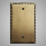 1 Blank Wall Plate - Egg & Dart Design